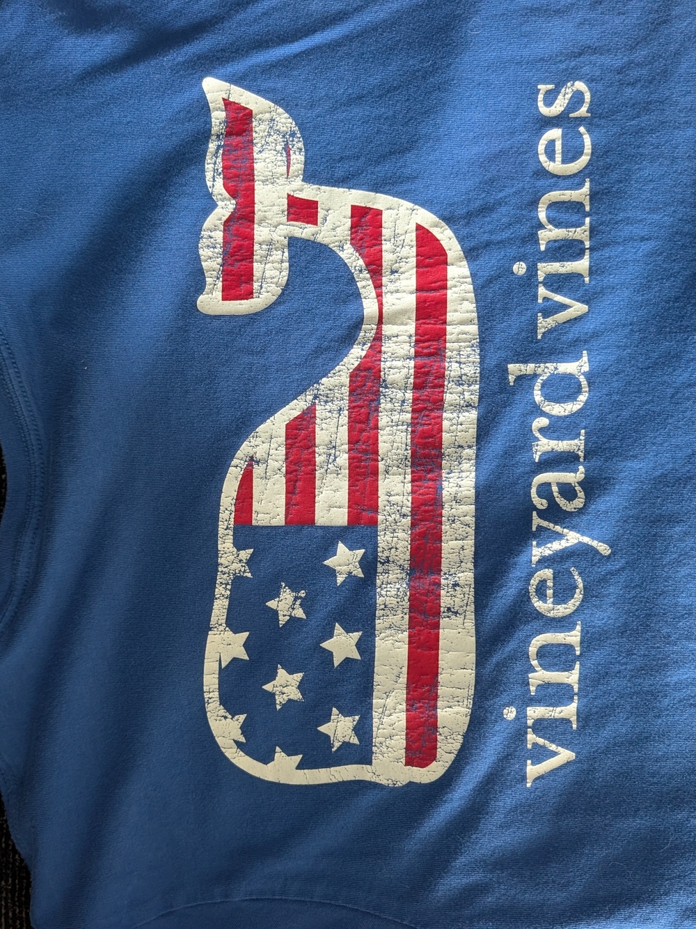 Vineyard Vines Blue Logo Pocket Tee